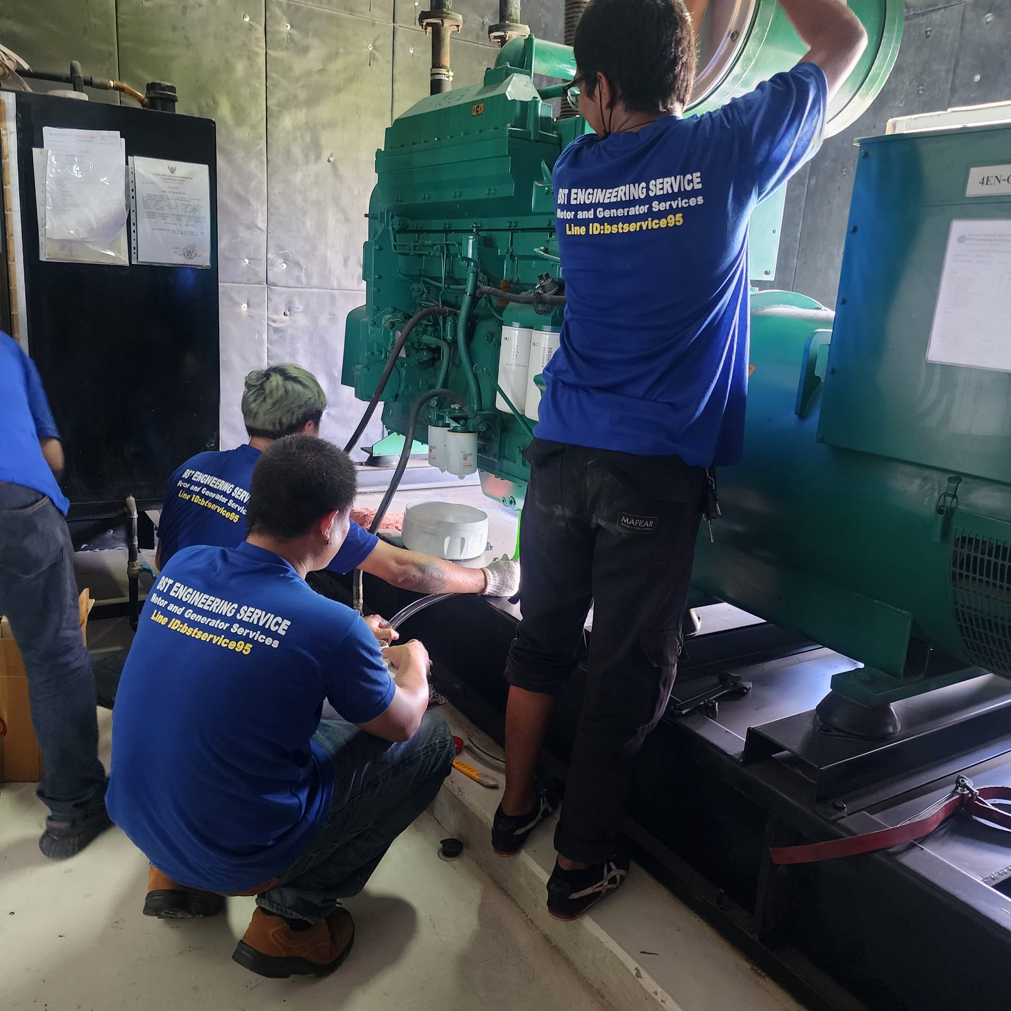 ซ่อมมอเตอร์ AC Motor 3 Phase บีเอสที เอ็นจิเนียริ่ง งานซ่อมมอเตอร์ไฟฟ้า